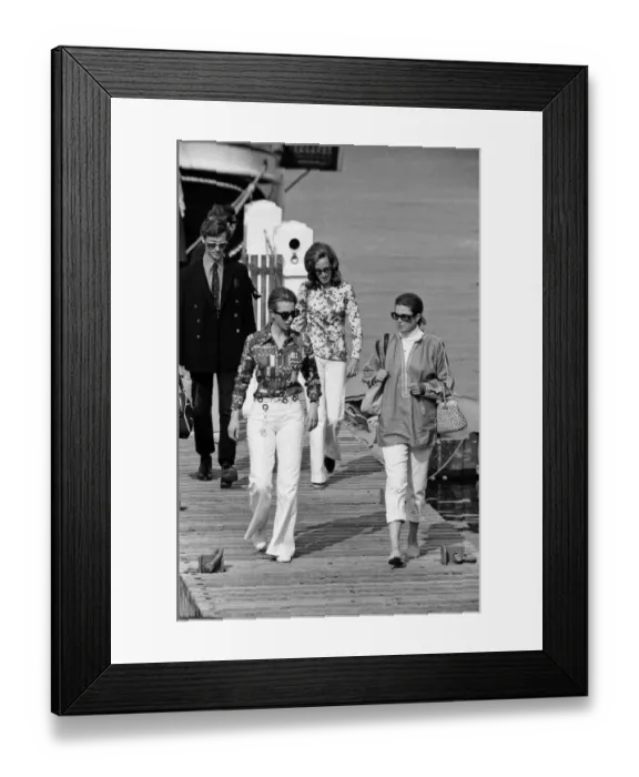 Framed Print : Princess Grace of Monaco hosts Princess Anne for lunch aboard her family schooner Cecelia Framed Print : Princess Grace of Monaco hosts Princess Anne for lunch aboard her family schooner Cecelia
