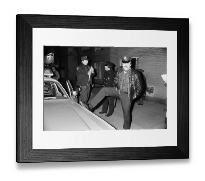 Framed Print : New York Police. 13th February 1981 Framed Print : New York Police. 13th February 1981