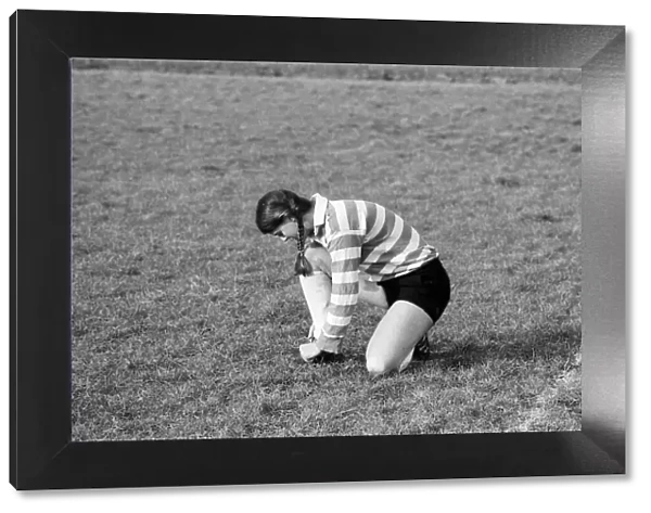 Jean McCollister, 22, from Seattle USA, playing rugby for Dorking Surrey against