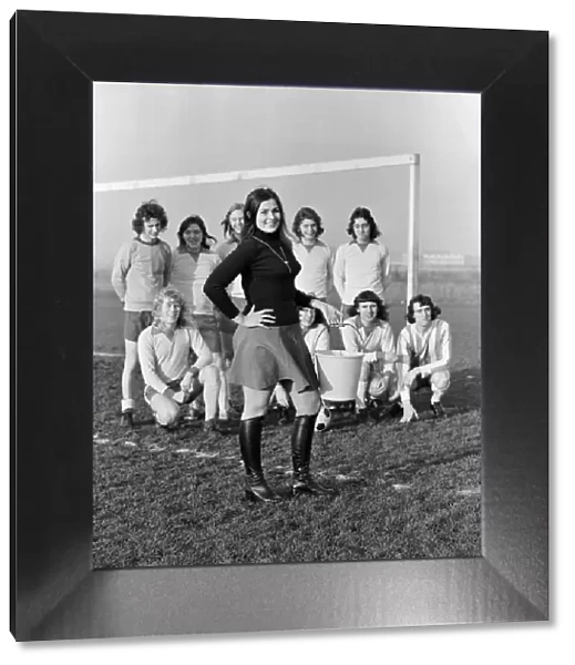 Girl football coach Marilyn Dolphin. 2nd January 1973