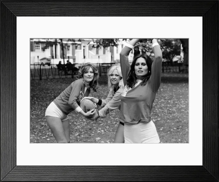 Framed Print : Women at a practice match at Lincolns Inn Fields for the World Framed Print : Women at a practice match at Lincolns Inn Fields for the World