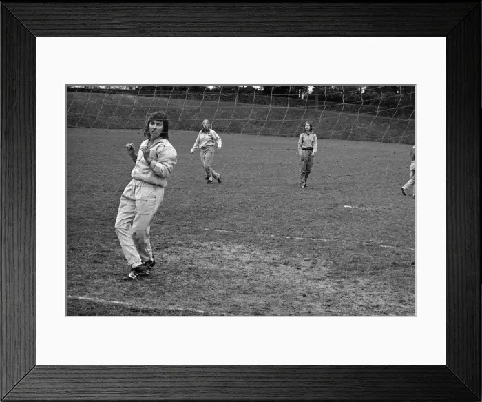 Framed Print : The ladies of Englands womens football were in training at Derby County Council Framed Print : The ladies of Englands womens football were in training at Derby County Council