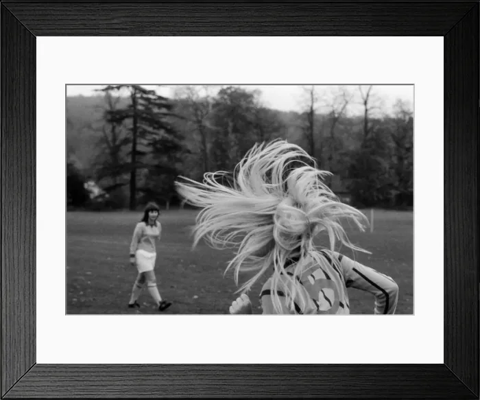 Framed Print : The England womens football team who are to play Holland training at Bisham Abbey Framed Print : The England womens football team who are to play Holland training at Bisham Abbey