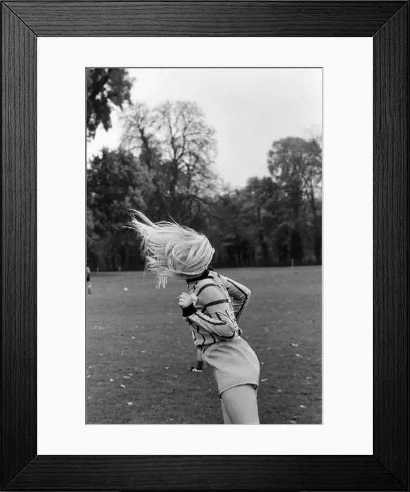 Framed Print : The England womens football team who are to play Holland training at Bisham Abbey