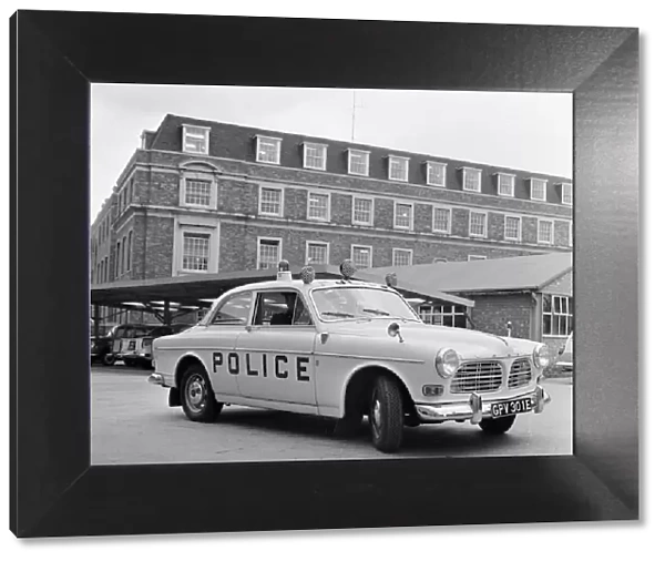 Police Patrol Car in Cambridge, Circa 1965