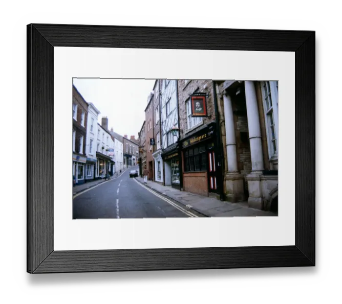 Framed Print : The Shakespeare pub, Durham. June 1993