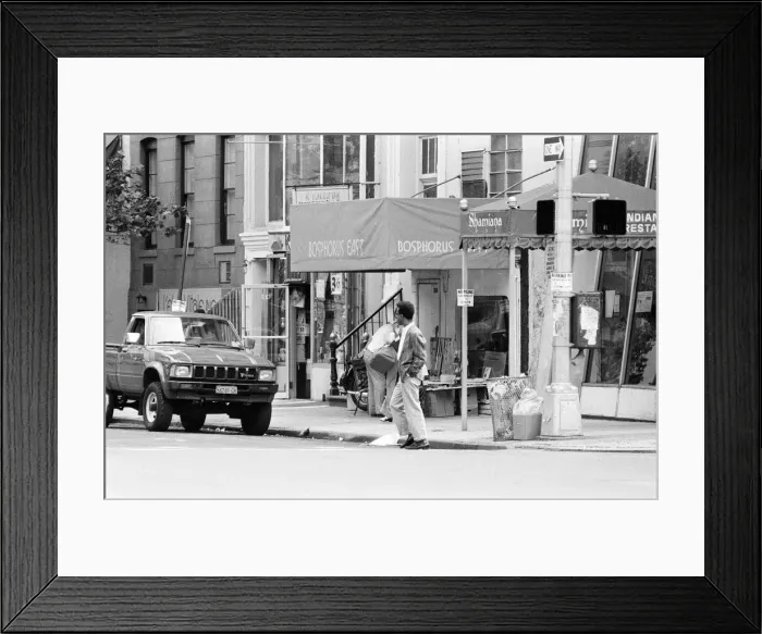 Framed Print : Shamiana Indian Restaurant, New York, USA, June 1984 Framed Print : Shamiana Indian Restaurant, New York, USA, June 1984