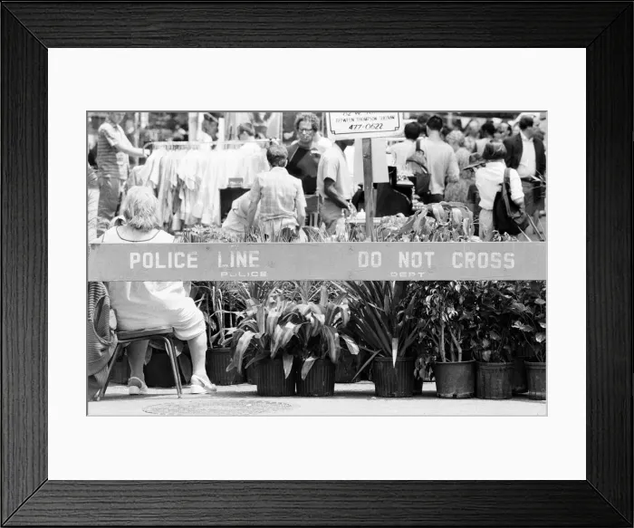 Framed Print : Flea Market, New York, USA, June 1984