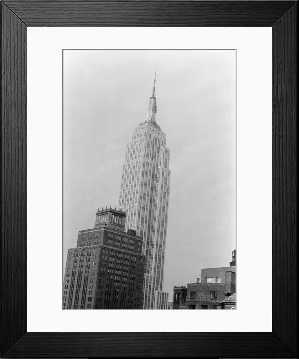 Framed Print : Empire State Building, Midtown Manhattan, New York, USA, June 1984 Framed Print : Empire State Building, Midtown Manhattan, New York, USA, June 1984
