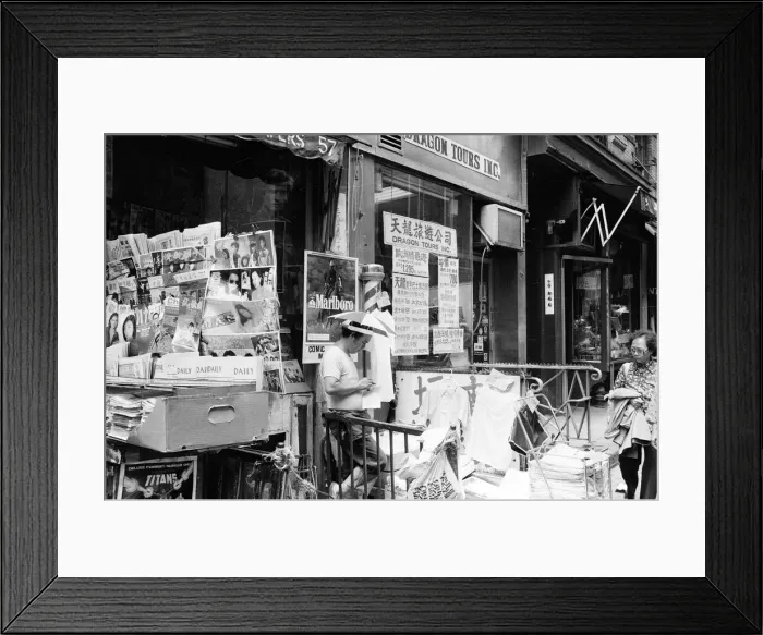 Framed Print : Chinatown, New York, USA, June 1984 Framed Print : Chinatown, New York, USA, June 1984