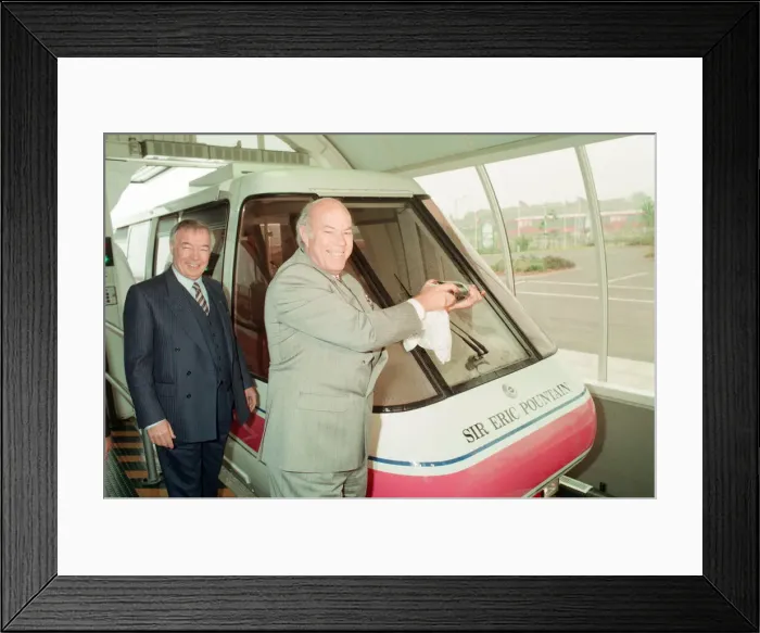 Framed Print : Monorail Opening at Merry Hill Shopping Centre in Brierley Hill