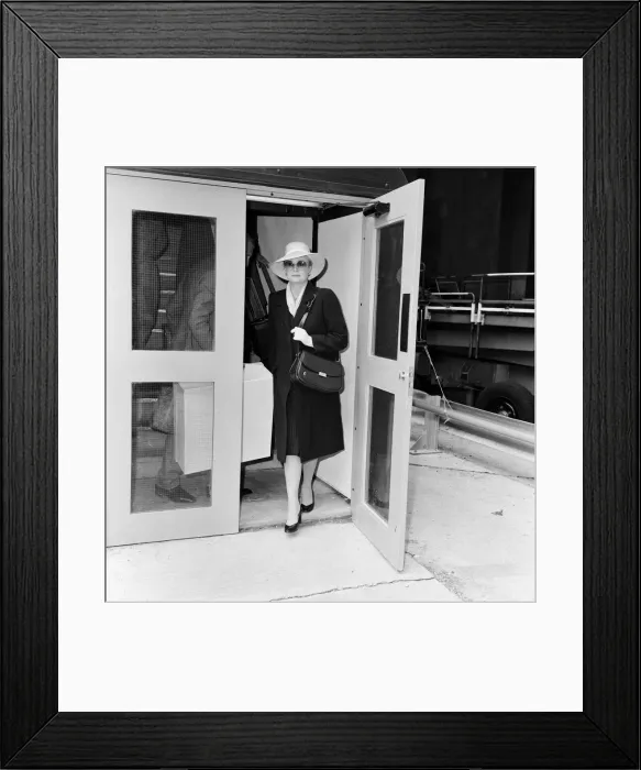 Framed Print : Princess Grace of Monaco at London Heathrow Airport. July 1981 Framed Print : Princess Grace of Monaco at London Heathrow Airport. July 1981