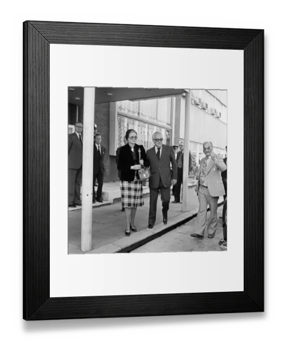 Framed Print : Prince Rainier and Princess Grace of Monaco at London Airport