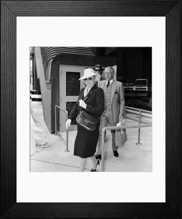 Framed Print : Princess Grace of Monaco at London Heathrow Airport. July 1981 Framed Print : Princess Grace of Monaco at London Heathrow Airport. July 1981