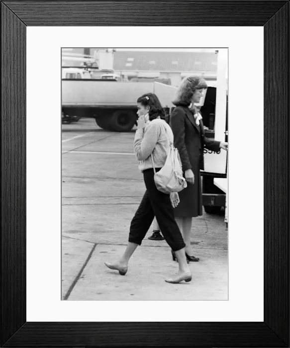 Framed Print : Prince Rainier of Monaco and family arriving at Heathrow airport from Nassau after a 10 Framed Print : Prince Rainier of Monaco and family arriving at Heathrow airport from Nassau after a 10