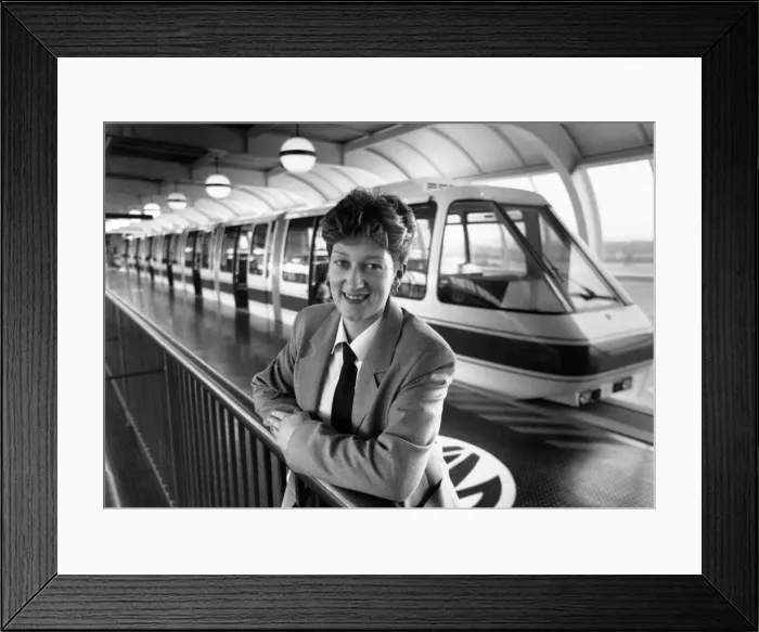 Framed Print : Jayne Raybould, Britains first female monorail drive, aged 22
