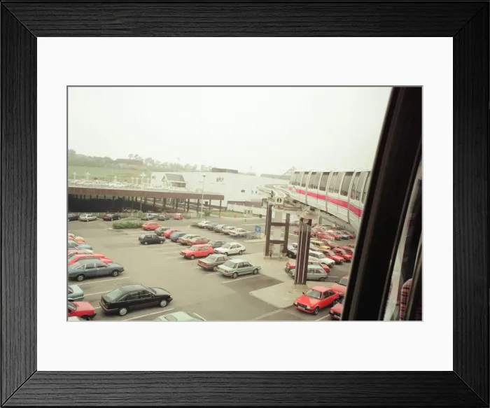 Framed Print : Monorail Opening at Merry Hill Shopping Centre in Brierley Hill