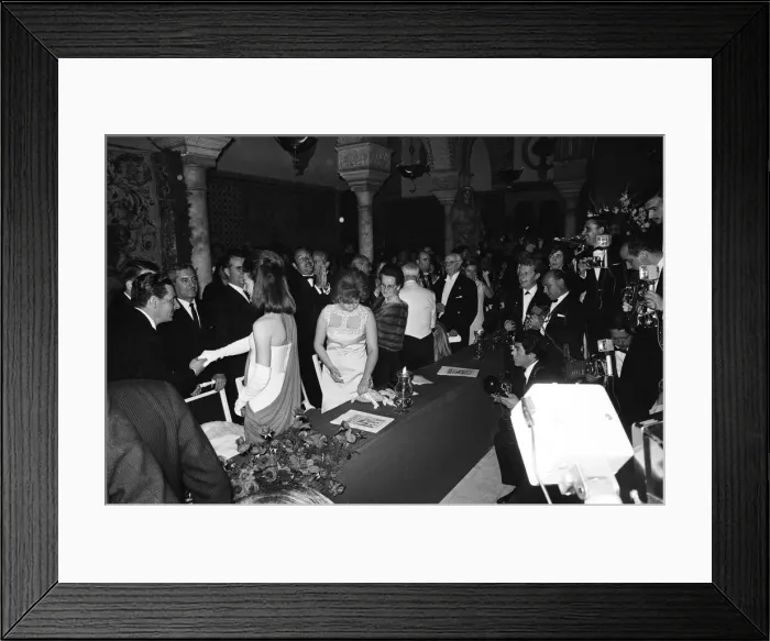 Framed Print : Spains gala Debutante Ball at the Casa de Pilatos. Pictured on the left is Framed Print : Spains gala Debutante Ball at the Casa de Pilatos. Pictured on the left is