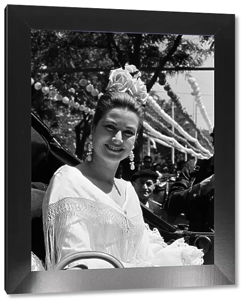 Princess Grace of Monaco at the Seville Fair. Seville, Spain. April 1966
