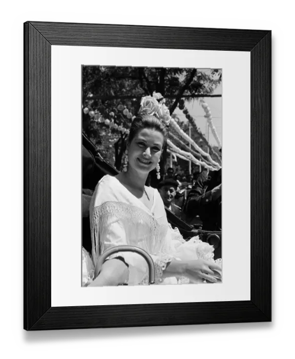 Framed Print : Princess Grace of Monaco at the Seville Fair. Seville, Spain. April 1966 Framed Print : Princess Grace of Monaco at the Seville Fair. Seville, Spain. April 1966