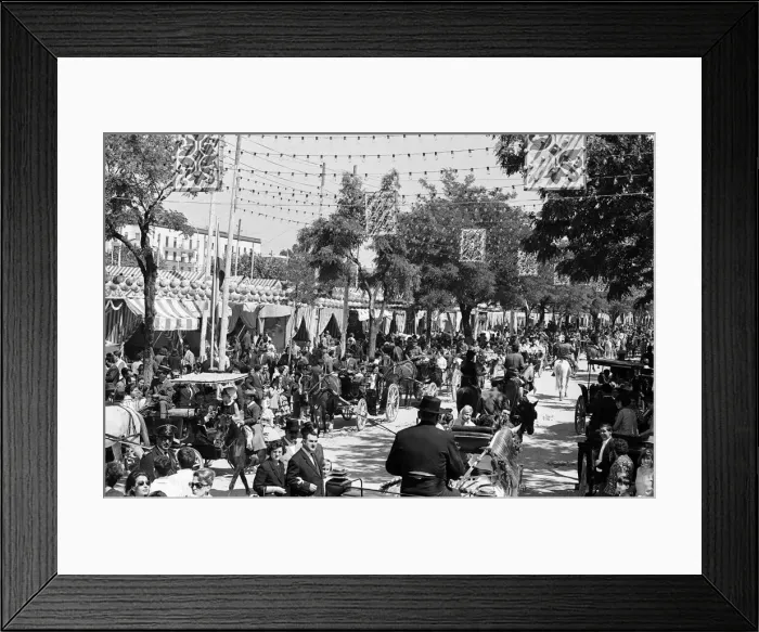 Framed Print : General scenes at Seville Fair. Seville, Spain. April 1966 Framed Print : General scenes at Seville Fair. Seville, Spain. April 1966
