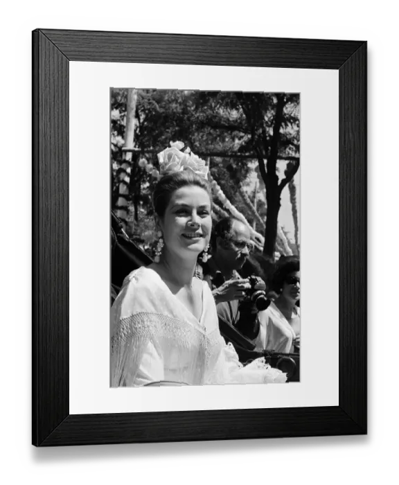 Framed Print : Princess Grace of Monaco at the Seville Fair. Seville, Spain. April 1966 Framed Print : Princess Grace of Monaco at the Seville Fair. Seville, Spain. April 1966