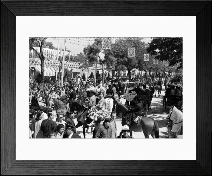 Framed Print : General scenes at Seville Fair. Seville, Spain. April 1966 Framed Print : General scenes at Seville Fair. Seville, Spain. April 1966