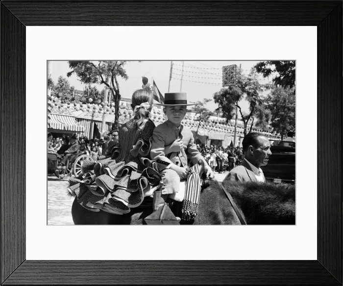 Framed Print : General scenes at Seville Fair. Seville, Spain. April 1966 Framed Print : General scenes at Seville Fair. Seville, Spain. April 1966