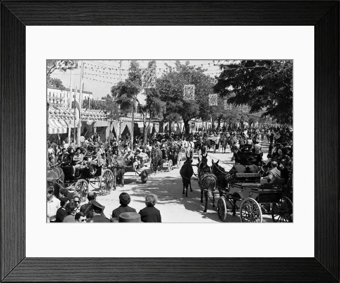 Framed Print : General scenes at Seville Fair. Seville, Spain. April 1966 Framed Print : General scenes at Seville Fair. Seville, Spain. April 1966