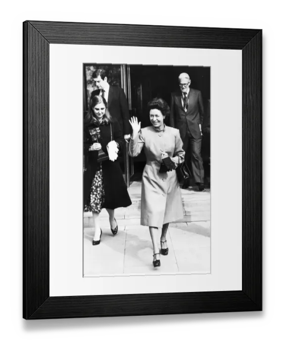 Framed Print : PRINCESS MARGARET LEAVING THE TELEVISION AND RADIO INDUSTRIES CLUB AWARDS CEREMONY