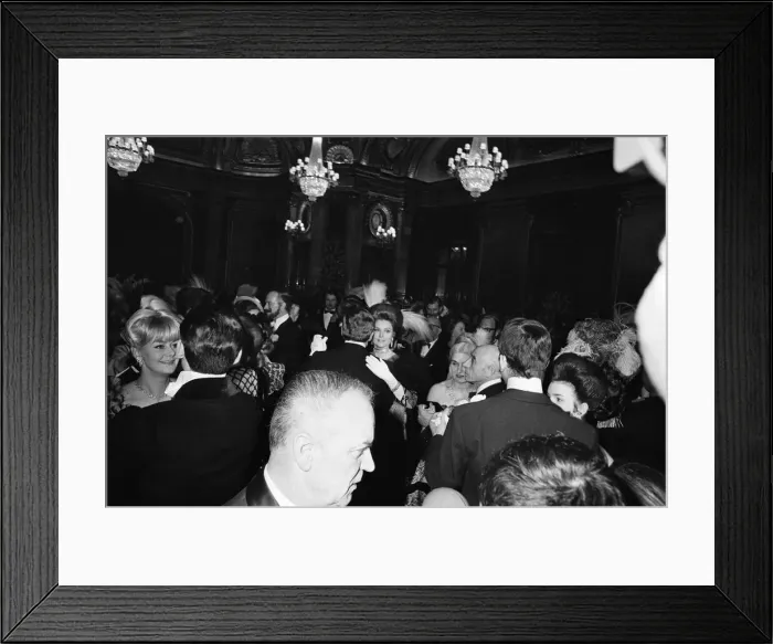 Framed Print : A grand ball at the reopening of the Salle Europe room at Monte Carlo Casino, Monaco