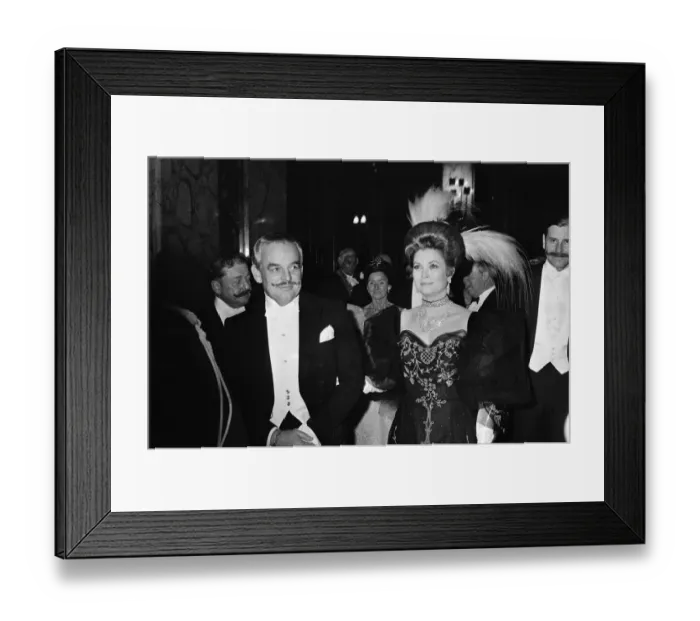 Framed Print : A grand ball at the reopening of the Salle Europe room at Monte Carlo Casino, Monaco
