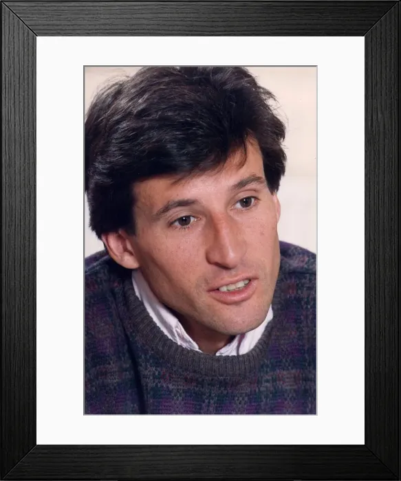 Framed Print : Sebastian Coe interviewed at his home in Twickenham - June 1994