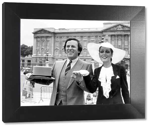 Terry Wogan and Lorraine Chase at Buckingham Palace - 30th June 1981