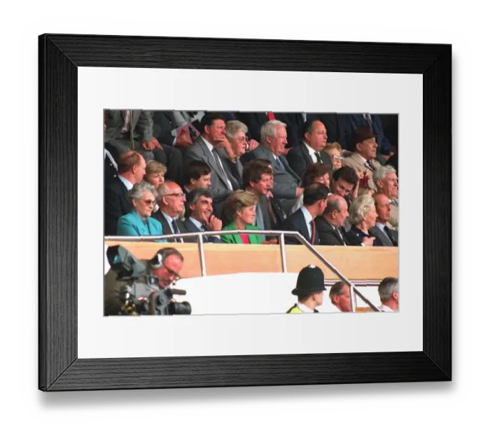 Framed Print : PRINCE CHARLES AND THE PRINCESS OF WALES AT THE 1991 FA CUP FINAL AT WEMBLEY 1991  /  4472