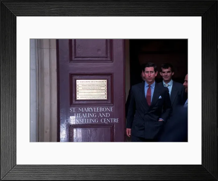 Framed Print : Charles, Prince of Wales, during a visit to Marylebone Health Centre Trust on 31st Framed Print : Charles, Prince of Wales, during a visit to Marylebone Health Centre Trust on 31st