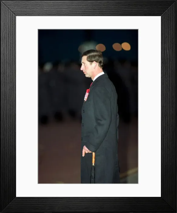 Framed Print : PRINCE CHARLES AT REMEMBRANCE SUNDAY CEREMONY IN WHITEHALL - 1991 / 10353 Framed Print : PRINCE CHARLES AT REMEMBRANCE SUNDAY CEREMONY IN WHITEHALL - 1991 / 10353