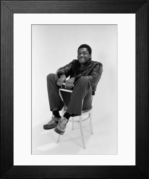 Framed Print : Comedian Lenny Henry. December 1982 Framed Print : Comedian Lenny Henry. December 1982