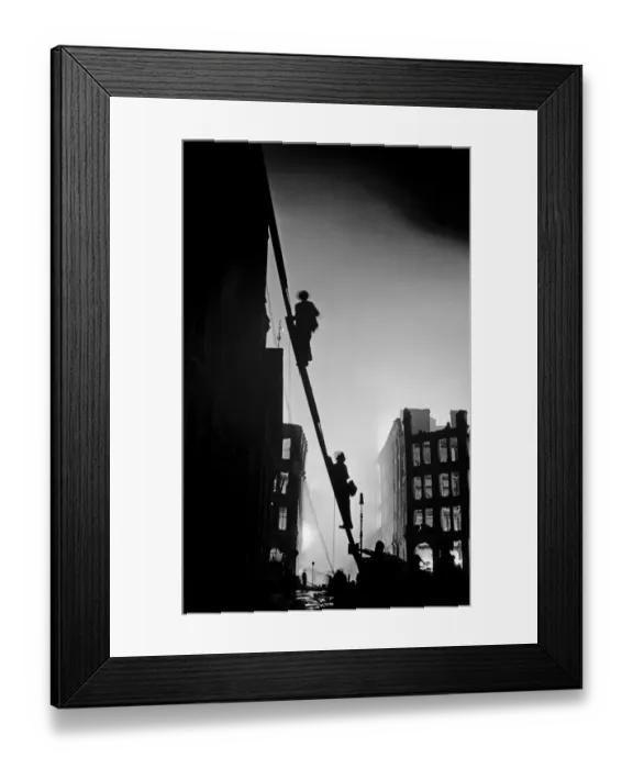Framed Print : Members of the Fire Brigade seen here fighting fires at Alec Brookes Ltd Framed Print : Members of the Fire Brigade seen here fighting fires at Alec Brookes Ltd