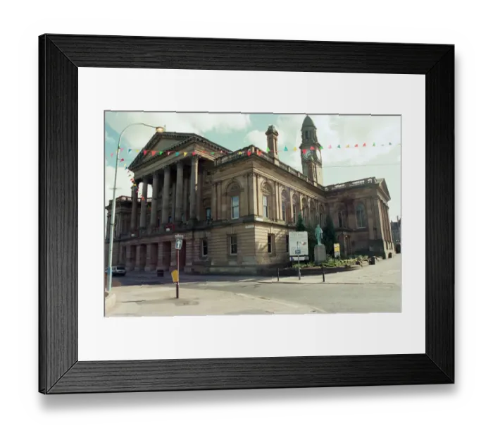 Framed Print : Paisley Town Hall, Paisley, Renfrewshire. 10th June 1994