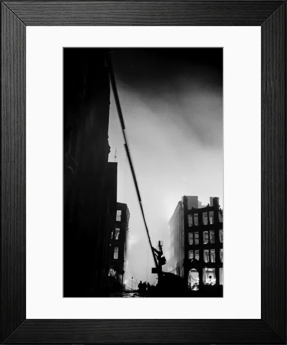 Framed Print : Members of the Fire Brigade seen here fighting fires at Alec Brookes Ltd Framed Print : Members of the Fire Brigade seen here fighting fires at Alec Brookes Ltd