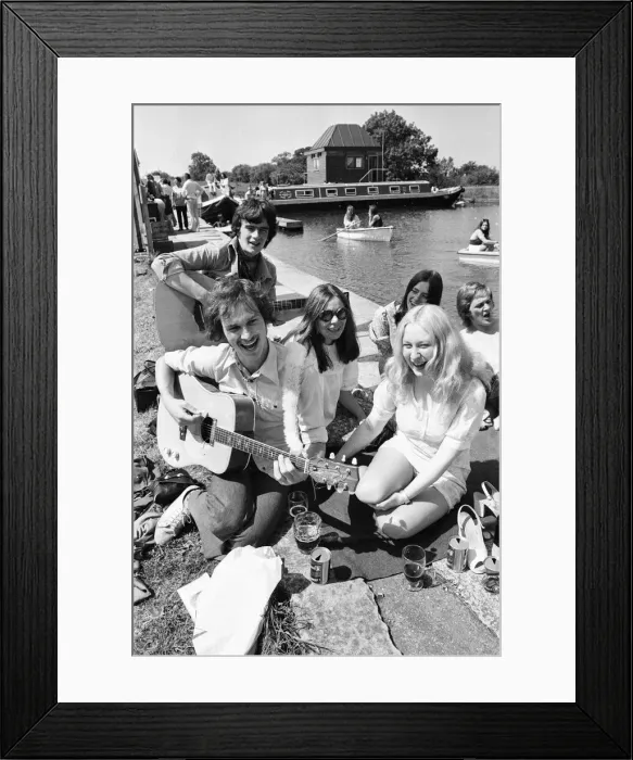 Framed Print : Take Me High 1973, filming on location in Wootton Wawen Framed Print : Take Me High 1973, filming on location in Wootton Wawen