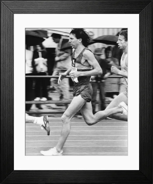 Framed Print : David Moorcroft OBE is a former middle-distance and long-distance runner from England