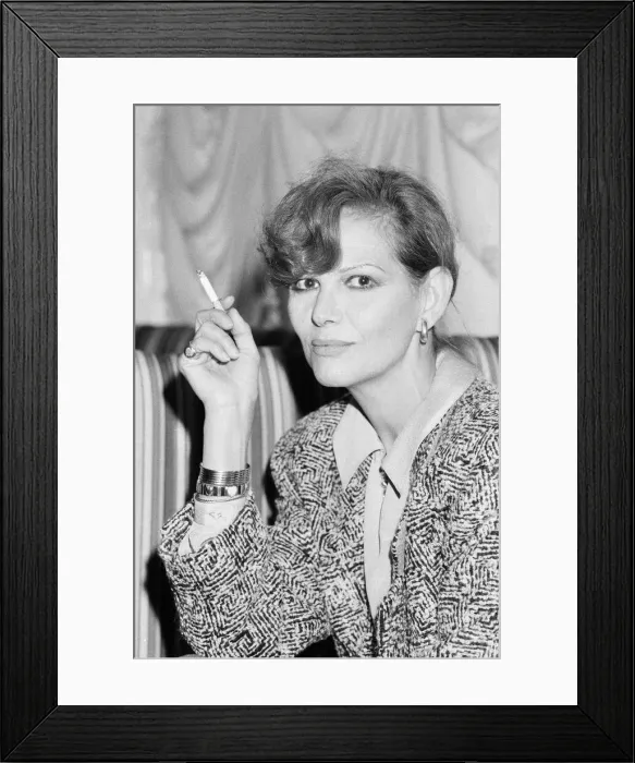 Framed Print : Claudia Cardinale, Italian actress in London to promote her latest film, History Framed Print : Claudia Cardinale, Italian actress in London to promote her latest film, History