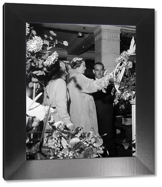 Rainier III, Prince of Monaco and Princess Grace at a Berkeley Square florist