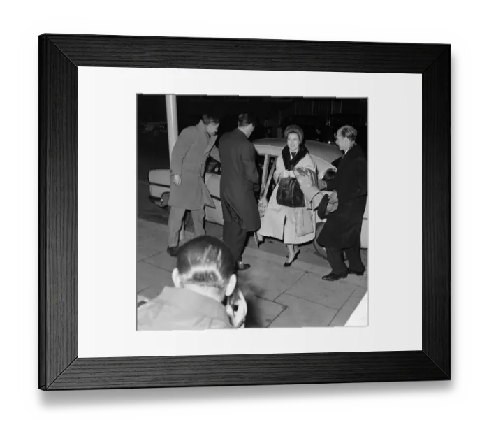 Framed Print : Princess Grace arrives at London Airport. 7th January 1963 Framed Print : Princess Grace arrives at London Airport. 7th January 1963