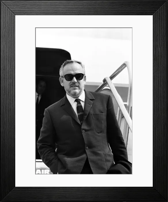 Framed Print : Rainier III, Prince of Monaco arrives and London Airport. 13th June 1966