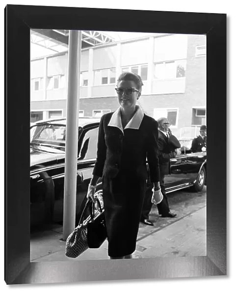Princess Grace of Monaco arrives and London Airport. 13th June 1966