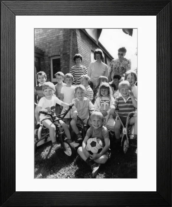 Framed Print : Playgroup, Boxworth, South Cambridgeshire, Tuesday, 16th May 1989 Framed Print : Playgroup, Boxworth, South Cambridgeshire, Tuesday, 16th May 1989