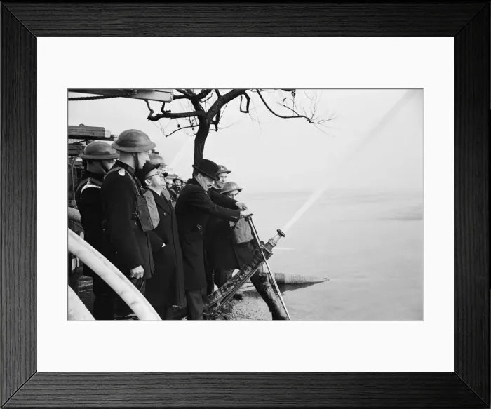 Framed Print : Leader of the Labour Party and Lord Privy Seal Clement Attlee during a demonstration by Framed Print : Leader of the Labour Party and Lord Privy Seal Clement Attlee during a demonstration by